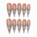 💎 Nude Crystal Luxe Nails