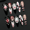 Almond Bloody Clown Nails🖤
